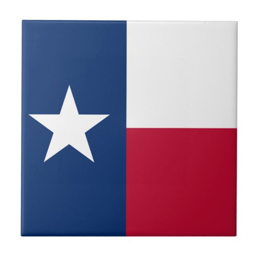 De vlag van de lone Star Texas Tegeltje (Voorkant)