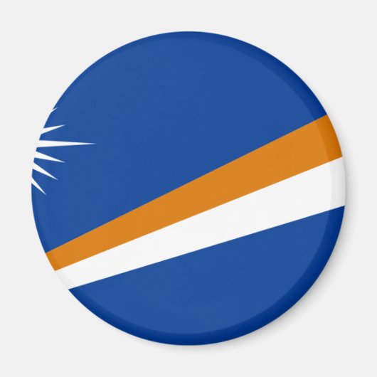 De vlag van de Marshalleilanden Magneet (Voorkant)