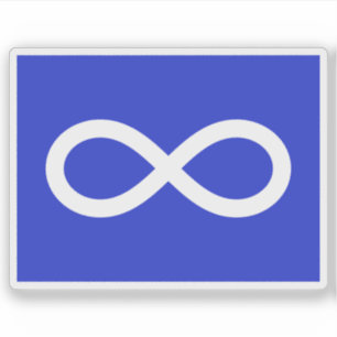 De vlag van de Métis (Michif) Natie, Indianen van  Sticker