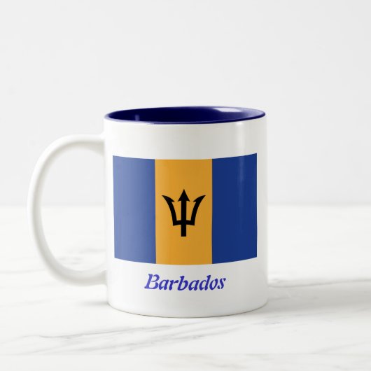 De vlag van de Mok van Barbados Coffee (Links)