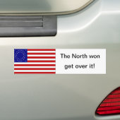 De vlag van de Noord-gewonnen sticker rond de ster (Op auto)