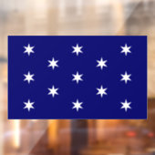 De vlag van de opperbevelhebber van George Washing Raamsticker (Vel 2)