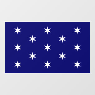 De vlag van de opperbevelhebber van George Washing Raamsticker