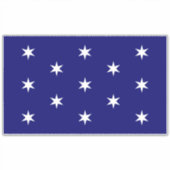 De vlag van de opperbevelhebber van George Washing Sticker (Voorkant)