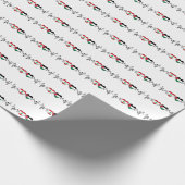 De vlag van de Palestijnse Eenheid in Libanon. Cadeaupapier (Hoek)