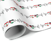 De vlag van de Palestijnse Eenheid in Libanon. Cadeaupapier (Rol Hoek)