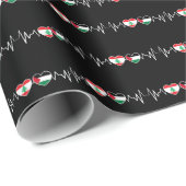 De vlag van de Palestijnse Eenheid in Libanon. Cadeaupapier (Rol Hoek)