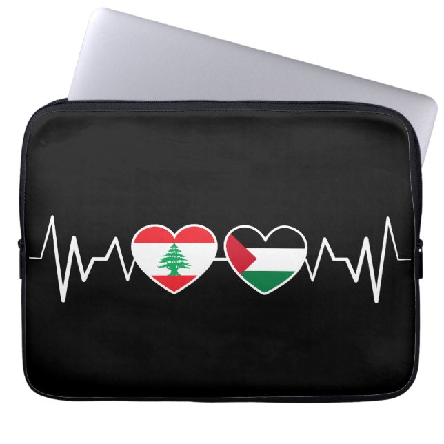 De vlag van de Palestijnse Eenheid in Libanon. Laptop Sleeve (Voorkant)
