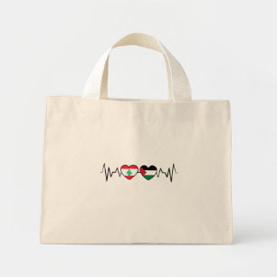 De vlag van de Palestijnse Eenheid in Libanon. Mini Tote Bag