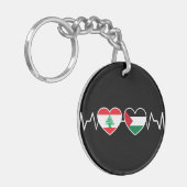 De vlag van de Palestijnse Eenheid in Libanon. Sleutelhanger (Voorkant Links)