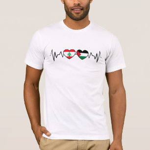 De vlag van de Palestijnse Eenheid in Libanon. T-shirt