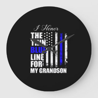 De vlag van de politie van de dun Blauwe Lijn teru Grote Klok