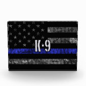 De vlag van de politie van de eenheid K-9 in nood Fotoblokken (Voorkant)