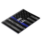 De vlag van de politie van de eenheid K-9 in nood Notitieboek (Linkerzijde)