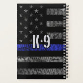 De vlag van de politie van de eenheid K-9 in nood Planner (Achterkant)