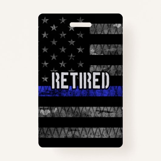 De vlag van de politie van de in nood verkerende p badge (Voorkant)