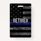 De vlag van de politie van de in nood verkerende p badge (Achterkant)