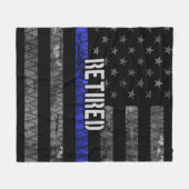 De vlag van de politie van de in nood verkerende p fleece deken (Voorkant (Horizontaal))