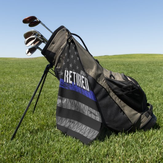 De vlag van de politie van de in nood verkerende p golfhanddoek (Groen)