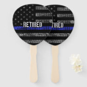 De vlag van de politie van de in nood verkerende p handwaaier (Voorkant en achterkant)