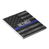 De vlag van de politie van de in nood verkerende p notitieblok (Schuin)