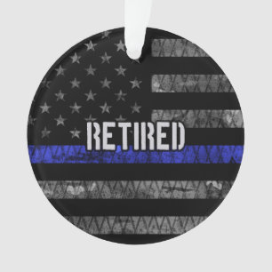 De vlag van de politie van de in nood verkerende p ornament