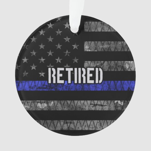 De vlag van de politie van de in nood verkerende p ornament (voorkant)