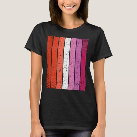 de vlag van de proud lgbt t-shirt (Voorkant)