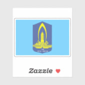 De vlag van de provincie Bà Rịa-Vũng Tàu Sticker (Vel)