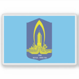 De vlag van de provincie Bà Rịa-Vũng Tàu Sticker