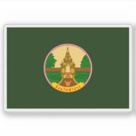 De vlag van de provincie Lampang, Thailand Sticker