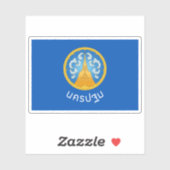 De vlag van de provincie Nakhon Pathom in Thailand Sticker (Vel)