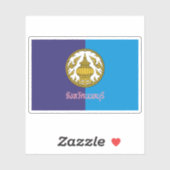 De vlag van de provincie Nonthaburi in Thailand Sticker (Vel)