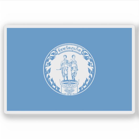De vlag van de provincie Phuket, Thailand Sticker (Voorkant)