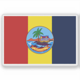 De vlag van de provincie Rayong in Thailand Sticker