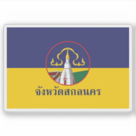 De vlag van de provincie Sakon Nakhon in Thailand Sticker
