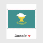 De vlag van de provincie Songkhla in Thailand Sticker (Vel)