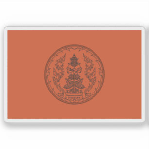 De vlag van de provincie Udon Thani in Thailand Sticker
