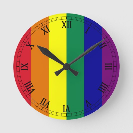 De Vlag van de regenboog Ronde Klok (Voorkant)