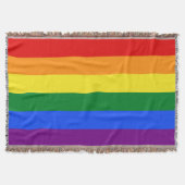 De vlag van de regenboogpride deken (Voorkant)