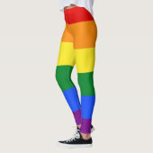 De vlag van de regenboogpride leggings (Links)