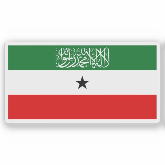 De vlag van de Republiek Somaliland (1996-heden) Sticker (Voorkant)