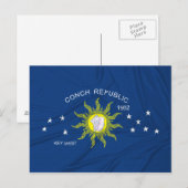 De vlag van de Republiek Tsjechië Briefkaart (Voorkant / Achterkant)