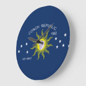 De vlag van de Republiek Tsjechië Grote Klok (Hoek)