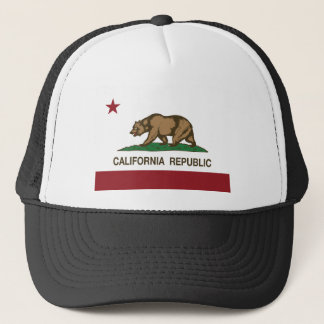 De Vlag van de Republiek van Californië Trucker Pet