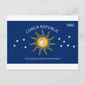 De Vlag van de Republiek van de kroonslak Briefkaart (Voorkant)