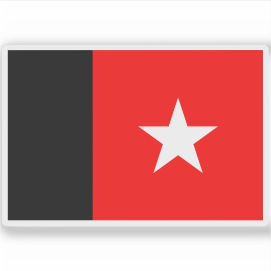 De vlag van de Republiek van Guyana (1887-1904) Sticker (Voorkant)