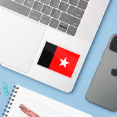 De vlag van de Republiek van Guyana (1887-1904) Sticker (Laptop met iPhone)