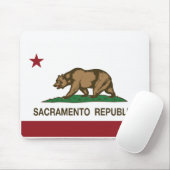 De Vlag van de Republiek van Sacramento Muismat (Met muis)