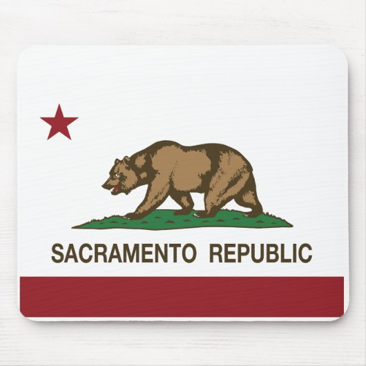 De Vlag van de Republiek van Sacramento Muismat (Voorkant)